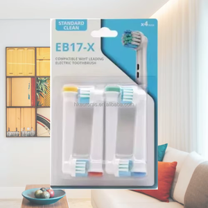 Cabezal de cepillo de dientes eléctrico ergonómico con mango curvo cómodo y cerdas medianas para hoteles y uso en exteriores, repuesto de cepillo de dientes - Product Image 4