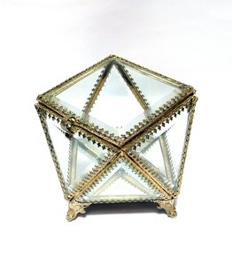 Boîte de terrarium en verre et laiton de haute qualité, style classique, pour la maison et le bureau, rangement de bijoux, taille et logo personnalisés, cadeau - Product Image 3