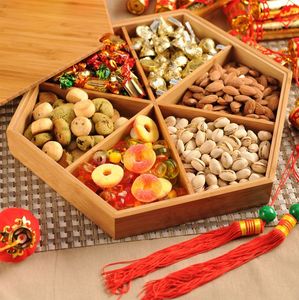 Bandeja de madera ecológica ligera para frutas secas y golosinas conveniente para reuniones Casuales - Product Image 2