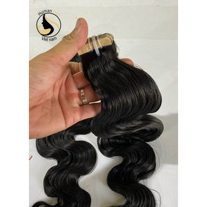 Extensiones de Cabello 100% humano, pelo Natural, negro, ondulado, cutícula, muestra gratis, precio al por mayor - Product Image 4