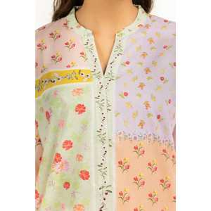 ชุดเซ็ตโบฮีเมียนสำหรับผู้หญิง รุ่น IPST-44834 ผ้าชีฟองพิมพ์ลายแคมบริก ชุดเซ็ต 2 ชิ้น กางเกงขาสั้น สำหรับฤดูใบไม้ผลิ/ฤดูร้อน ไซส์ XS/XS - Product Image 1