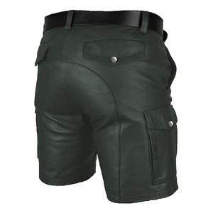 Latest Design Premium Quality <b>Leather</b> <b>Shorts</b> New Arrival <b>Leather</b> <b>Shorts</b> Low MOQ <b>Leather</b> <b>Shorts</b> For Men - Product Image 4