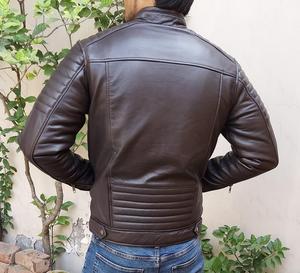 Chaqueta de cuero real para hombres con artesanía fina, textura suave y moda, prendas de vestir exteriores para todos los días, atractivo de la India - Product Image 3