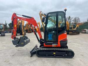 Miniexcavadora Kubota U27-4 Disponible, de Alta Calidad y Precio Económico, con Cucharón de 0.12m³ y Gran Potencia de Excavación - Product Image 2