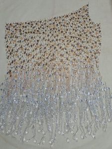 วัสดุชุดเดรสลูกปัดปักด้วยมือสำหรับนักออกแบบแฟชั่นและร้านค้าแฟชั่นสำหรับขายต่อและงานตามสั่ง - Product Image 6