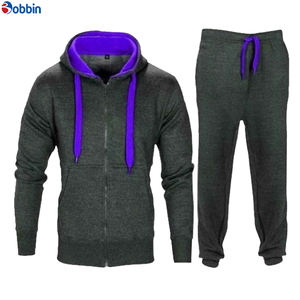 Conjunto 2 en 1 de Moda, Sudadera con Capucha y Cremallera Estampada para Hombre y Pantalones Deportivos para Baloncesto, Ropa Deportiva de Invierno - Product Image 2