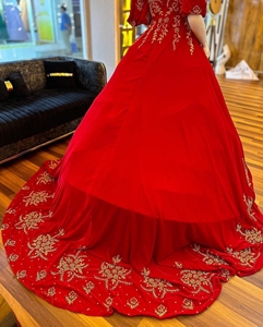 Robe de fête et de mariage afghan en velours afghan fait à la main traditionnel brodé pour femmes robe tribale taille personnalisée robes pour femmes à vendre 109 - Product Image 4