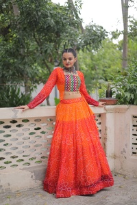 Festival Designer High Demand Gorgeous Impresionante con estilo Impreso Lehenga Choli para mujeres Colección étnica de ropa India - Product Image 6