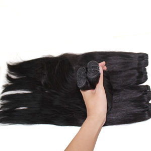 Extensiones de cabello lacio vietnamita Venta al por mayor Superventas 10A Máquina de cabello virgen de visón Trama doble Proveedor de Vietnam - Product Image 1