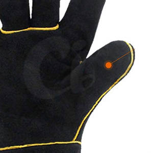 Guantes de cuero hechos en Pakistán, diseño personalizado, servicio OEM, guantes de cuero duraderos para soldador - Product Image 5