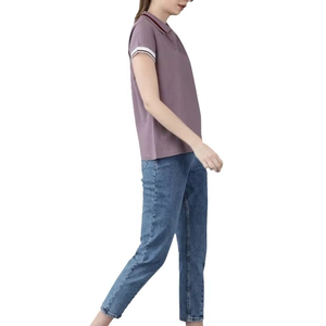 เสื้อโปโลผู้หญิงไซส์ใหญ่พิเศษ, เสื้อใส่เล่นกีฬาใส่สบายเสื้อโปโลฝึกซ้อมที่สมบูรณ์แบบเสื้อยืดคอพับลง2025 - Product Image 2