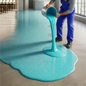 Venta al por mayor de fábrica, revestimiento de <span class=keywords><strong>suelo</strong></span> epoxi autonivelante, pintura de resina impermeable antideslizante para <span class=keywords><strong>suelo</strong></span> de hormigón Industrial de garaje - Product Image 2