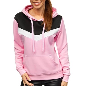 Meilleur prix de haute qualité solide coton femmes surdimensionné à manches longues pull à capuche dernière coupe ample motif vierge sweat-shirt - Product Image 4