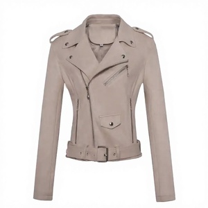 <b>ROAD</b> WEAR INTERNATIONAL Women's Genuine Leather Bomber Motorcycle Jacket Breathable & Waterproof Solid Zip Design - Product Image 1