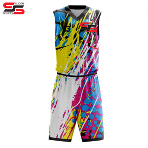 Vêtements de sport récents uniforme de basket-ball séchage rapide de haute qualité design personnalisé maillot et short de basket-ball à sublimation - Product Image 2