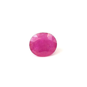 Rubis naturel du Mozambique de qualité AAA, 4,60 carats, non traité, rose-rouge, taille coussin ovale, pierre précieuse certifiée IGI, poli à la chaleur, 8 mm - Product Image 1