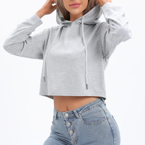 Sudadera con Capucha Corta de Invierno de Alta Calidad Directo de Fábrica para Mujer, 100% Algodón, Precio al por Mayor, Nuevo Diseño - Product Image 6