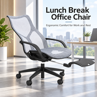 Fauteuil de bureau de direction de luxe inclinable avec repose-pieds, dossier haut, idéal pour la détente des managers et les espaces de travail privés