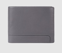 VAND VL561 Dompet Lipat Dua Premium Kulit Sapi Nappa Pria, Benang Katun, RFID Blocking, Multi-Fungsi, Desain Trendi, Pendek, Tinggi
