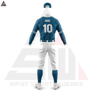 Mejor diseño personalizado Color y tamaño transpirable manga corta conjuntos de uniformes de béisbol ligero 100% poliéster de alta calidad - Product Image 2