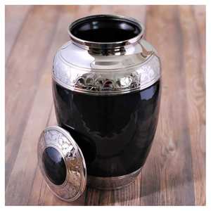 Urne funéraire en aluminium pour animaux de compagnie Fournitures funéraires Urne funéraire en métal faite à la main Inde - Product Image 4