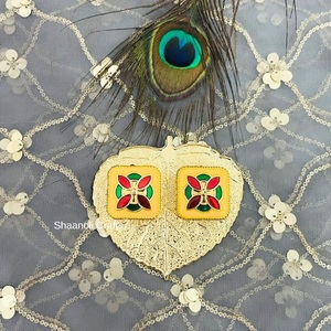 จาน kumkum chawal ขนาดเล็กดีไซน์กระทะอินเดียสำหรับงานแต่งงานทางศาสนาที่ทำด้วยมือ - Product Image 2