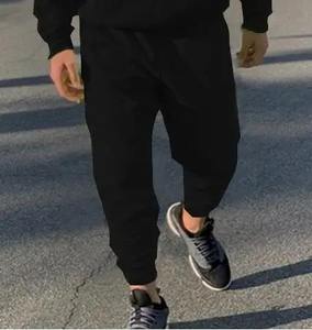 Conjunto Deportivo de Moda Masculina, Estilo Informal, 2 Piezas, Sudadera con Capucha de Manga Larga, Pantalones Deportivos Holgados, 100% Algodón, Secado Rápido para Otoño - Product Image 1