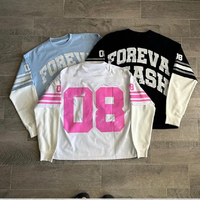 Haute qualité usine personnalisé DTG impression Streetwear Double couche thermique gaufré à manches longues t-shirt lavage à l'acide coton t-shirt