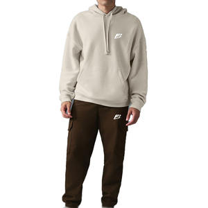 Custom Men's Pullover Cotton Heavyweight Fleece Tracksuit Vintage Wash Fashion Wear OEM Wholesale Private Label B2B - Product Image 1