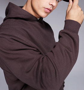 Sudaderas con Capucha de Felpa de Algodón Grueso de Alta Calidad al por Mayor 2025, con Logotipo Personalizado, Ecológicas, Transpirables y de Color Sólido para Invierno - Product Image 4