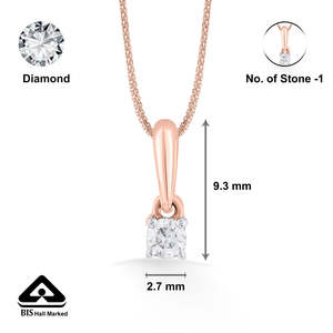 Collar con Colgante de Diamante Cuadrado, Joyería Casual Chic - Product Image 6