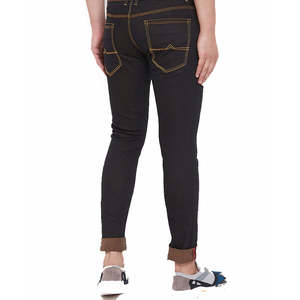 กางเกงยีนส์ผู้ชายขาตรงกลางเอวคลาสสิคคลาสสิคสีขาวสดใสแนวสตรีทสีเข้มสุดเซ็กซี่ร้อนแรง - Product Image 6