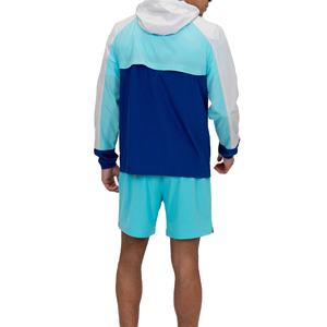 Nouvel ensemble coupe-vent décontracté 2026 pour homme – Survêtement court en polyester et coton à séchage rapide, avec veste zippée et short (lot de deux pièces) - Product Image 2