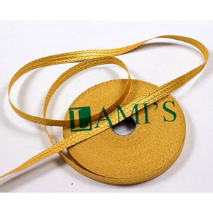 ลวดถักเปียลูกไม้ถักลายแถบสีทองแบบฝรั่งเศสแนววินเทจ - Product Image 1