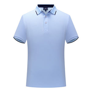 เสื้อโปโลระบายอากาศได้ดีสำหรับผู้ชายเสื้อโปโลสำหรับใส่เล่นกอล์ฟเสื้อเชิ๊ตผ้าฝ้ายโพลีเอสเตอร์ออกแบบโลโก้ได้ตามต้องการ - Product Image 4