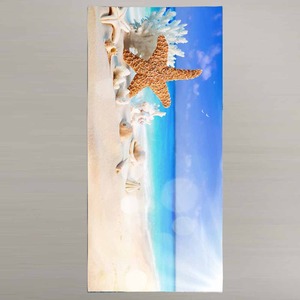 Toalla de playa de algodón personalizable 350 GSM Digital impresa con estilo Tropical para gimnasio Vacaciones verano tomar el sol 41 - Product Image 4