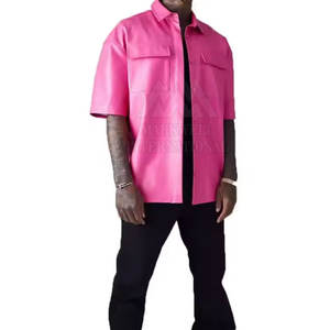 เสื้อเชิ้ตหนังผู้ชายคุณภาพพรีเมียมขายดี ราคาถูก ขายส่ง เสื้อเชิ้ตหนังผู้ชายระบายอากาศได้ดี - Product Image 5