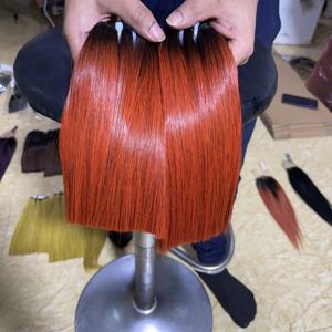 Factory Prices Ombre Orange Bone Straight Virgin Human Hair Bundles 1B/Burg <b>Cheap</b> Hair <b>Extension</b> Bundles raw hair - Product Image 2