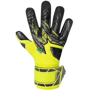 Gants de gardien de but de football professionnels personnalisés pour compétition en extérieur, en latex allemand, PVC imperméable, doigts entiers, poignet réglable - Product Image 2