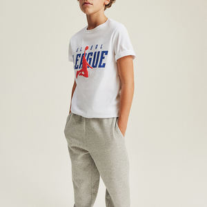 Camiseta de algodón de calidad de primera clase con logotipo personalizado para hombre, camiseta personalizada con estampado liso de gran tamaño, venta al por mayor personalizada - Product Image 3