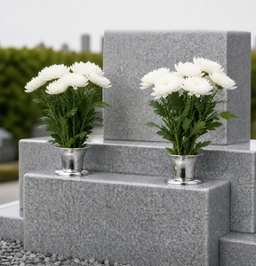 Japanese <strong>Grave</strong> <strong>Flower</strong> Vase, 304 Stainless Steel Memorial <strong>Flower</strong> <strong>Holder</strong> - Product Image 2