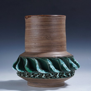 Vase en céramique bleu et blanc décoration de la maison bureau et hôtel Design moderne élégant en céramique Wholesa - Product Image 2