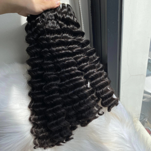 Prix d'usine Bundles de tissage de cheveux vierges Remy non transformés Extension de cheveux brésiliens bouclés du Vietnam Cheveux humains de haute qualité - Product Image 1