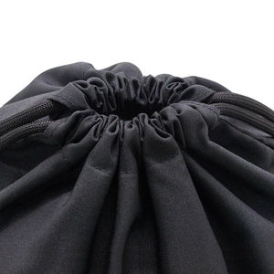 Heavy Duty Nylon Drawstring DIY Backpack <b>Bags</b> with <b>Tote</b> & Side <b>Zip</b> Pockets for Party Gift - Product Image 2
