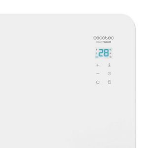 Cecotec 1500W WIFI Calentador Eléctrico de Convección Blanco Ready Warm 6700 Crystal Connection con Calefacción de Cristal de Carbono, de Pie, UE RU - Product Image 2