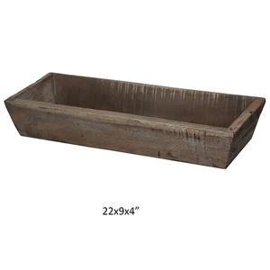 Wooden <b>Trough</b> Planter - Product Image 6