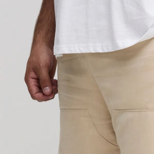 Pantalones Cortos Cargo / Pantalones Cortos Casuales de Color Sólido para Hombre, Mezcla de Algodón, Duraderos, Color Sólido, Ajustables, Material de Algodón, Cierre de Botones para Hombre 2026 - Product Image 3
