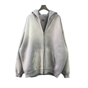 Vente en gros 320 GSM sweats à capuche en coton lourd qualité supérieure personnalisé automne basics sweat solide hommes sweats à capuche - Product Image 3
