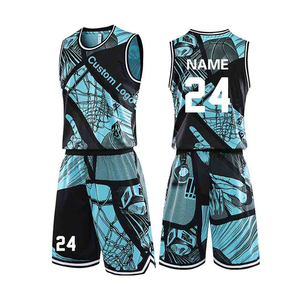 Ensemble d'uniformes de basketball personnalisables pour hommes, grandes tailles, en maille respirante, imprimé par transfert thermique, antibactérien, séchage rapide et anti-humidité - Product Image 1