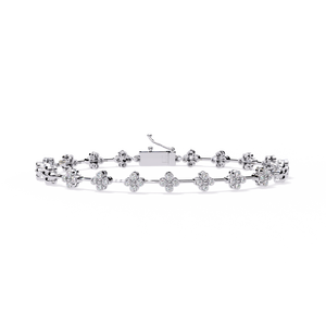 18K <b>Gold</b> Bracelet with Fabulous Lab Grown Diamond Elegant Diamond Bracelets & <b>Bangles</b> - Product Image 3